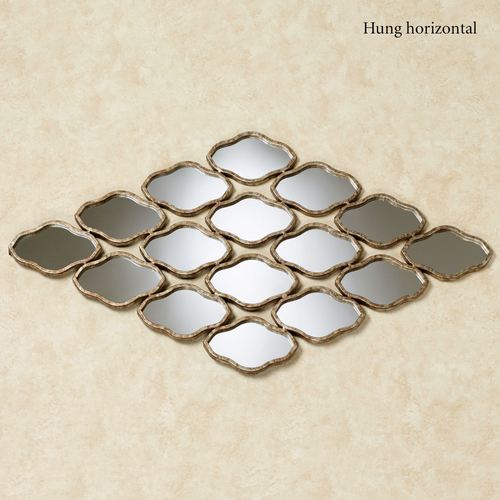 Iamia Mirrored Wall Art Burnished Bronze Thumbnail Image