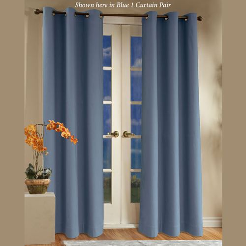 Weathermate Grommet Curtain Pair Blue Thumbnail Image