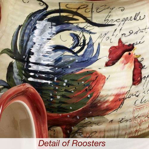 Le Rooster Kitchen Canisters  Set of Four Thumbnail Image