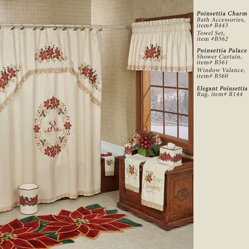 Poinsettia Palace Bath Towel Set Light Cream Bath Hand Fingertip Thumbnail Image