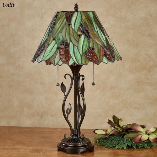 Alana Tropical Table Lamp Bronze Each with LED Bulbs Thumbnail Image