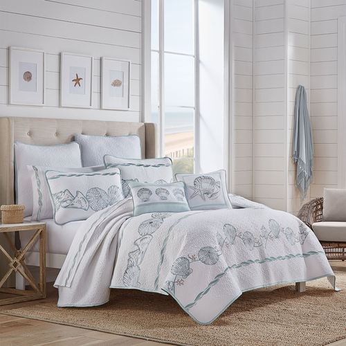 Blue Seashell Coastal Mini Quilt Set 