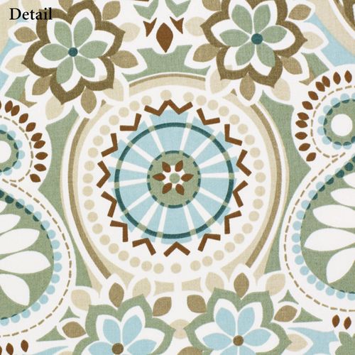 Paisley Prism Duchess Valance Pair Latte 100 x 30 Thumbnail Image