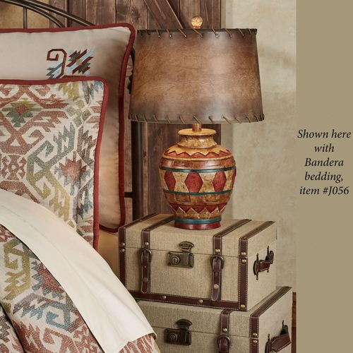 Sarita Sand Table Lamp Multi Earth Each with LED Bulb Thumbnail Image