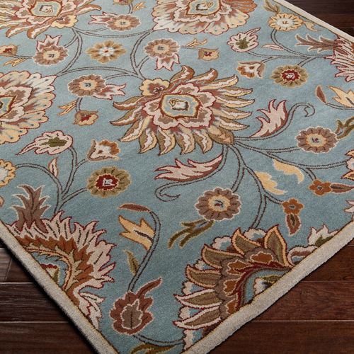 Caesar Jacobean Floral Wool Area Rugs