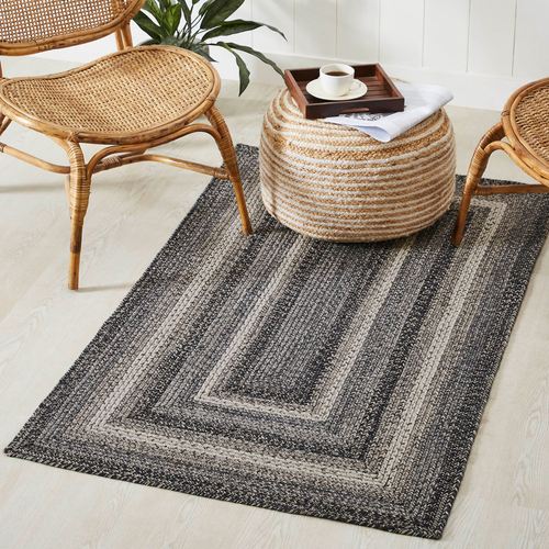 Sawyer Mill Rectangle Rug Black 3' x 5' | Touch of Class