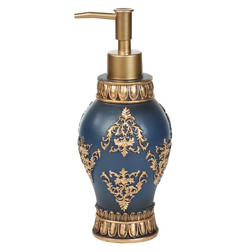 Palecia Gold Fleur Traditional Navy Bath Accessories