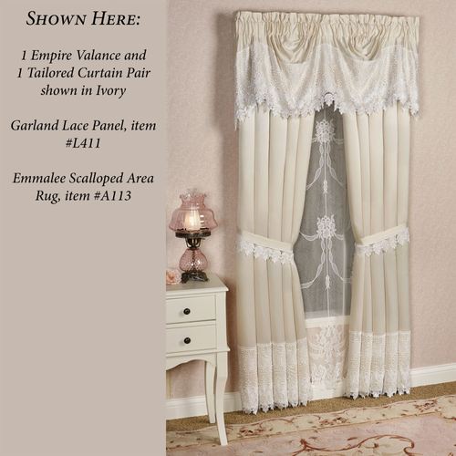 Trousseau Lace Tailored Curtain Pair Thumbnail Image