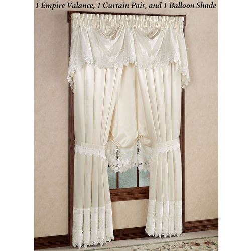 Trousseau Lace Tailored Curtain Pair Thumbnail Image