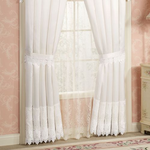 Trousseau Lace Tailored Curtain Pair Thumbnail Image