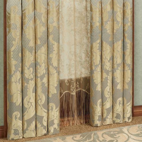 Duchess Wide Tailored Curtain Pair Seafoam 104 x 84 Thumbnail Image