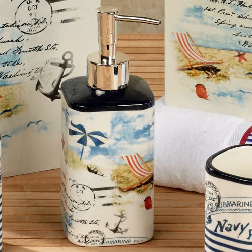 Rockaway Lotion Soap Dispenser Navy Thumbnail Image
