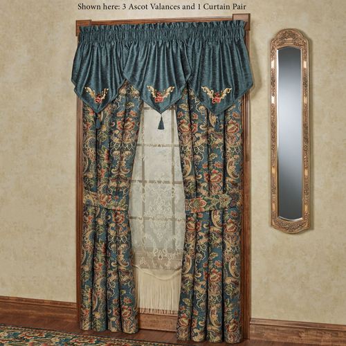 Casanova Ascot Valance Dark Teal 40 x 21 Thumbnail Image