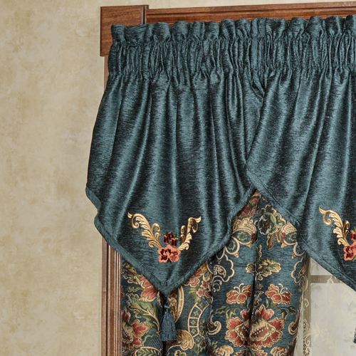 Casanova Ascot Valance Dark Teal 40 x 21 Thumbnail Image