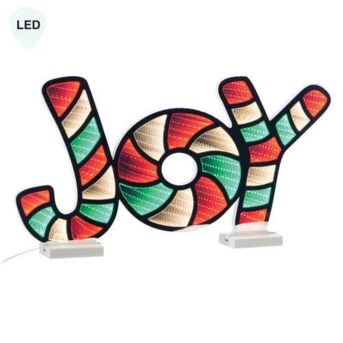 Joy Word Holiday LED Infinity Light