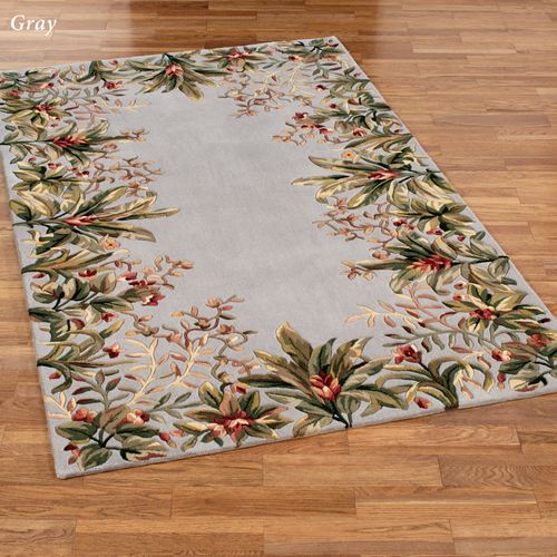Tropical Border Area Rug Thumbnail Image