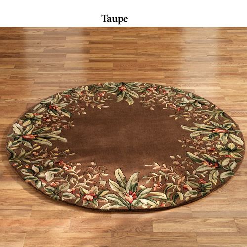 Tropical Border Round Rug Thumbnail Image
