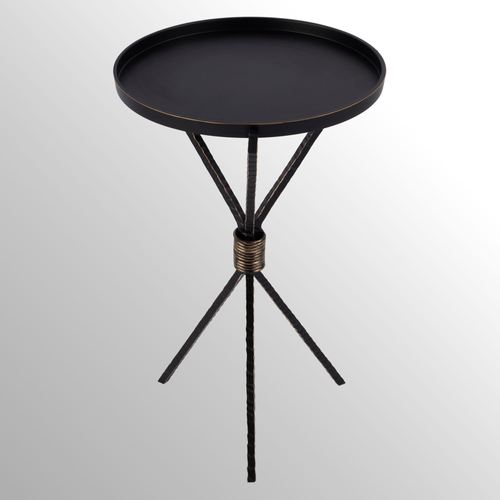 Lucca Black Round Side Table from Butler Specialty