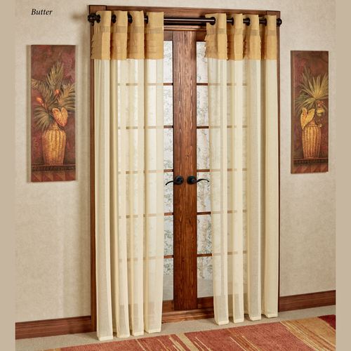 Geneva Semi Sheer Grommet Curtain Panel Thumbnail Image