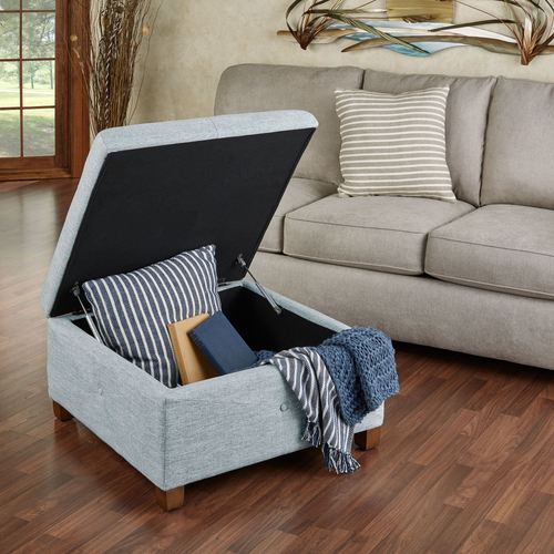 Caroline Storage Ottoman Blue Shadow Thumbnail Image