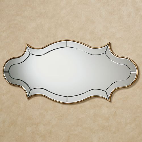 Zinnia Wall Mirror Panel Gold Thumbnail Image