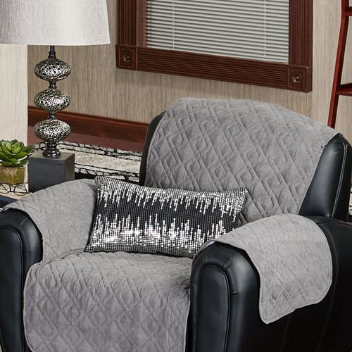 Omega Pleated Pillow Dark Gray Rectangle Thumbnail Image