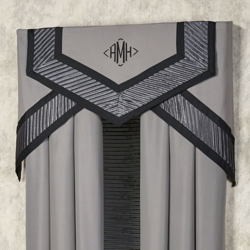 Omega Cornice Valance Dark Gray Three Piece Set Thumbnail Image