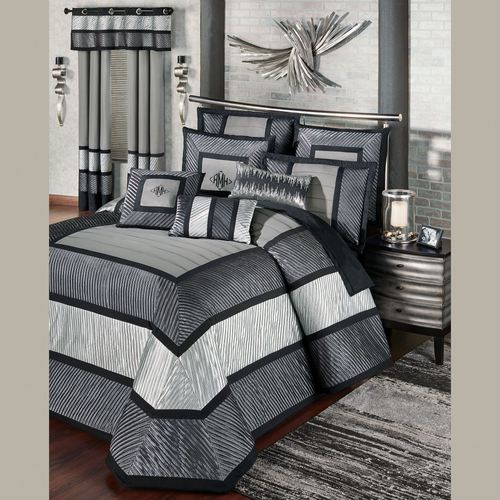 Omega Grande Bedspread Dark Gray Thumbnail Image
