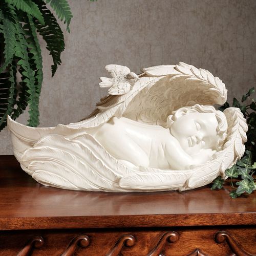 On Angels Wings Sculpture Soft Ivory Thumbnail Image