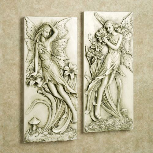 Fairies In Garden Indoor Outdoor Wall Art Set