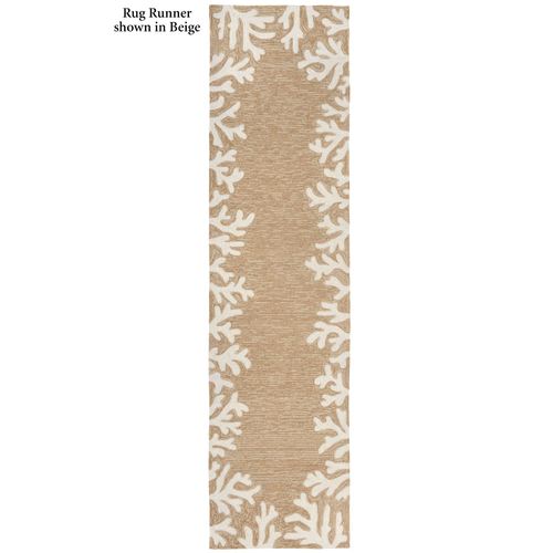 Coral Border Rectangle Rug Thumbnail Image