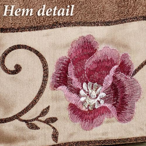 Larissa Bath Towel Set Cocoa Bath Hand Fingertip Thumbnail Image