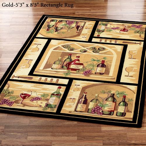 Wine Bottle Area Rugs