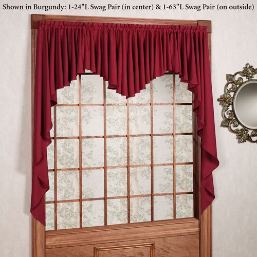 Glasgow Extra Long Swag Valance Pair 62 x 63 Thumbnail Image