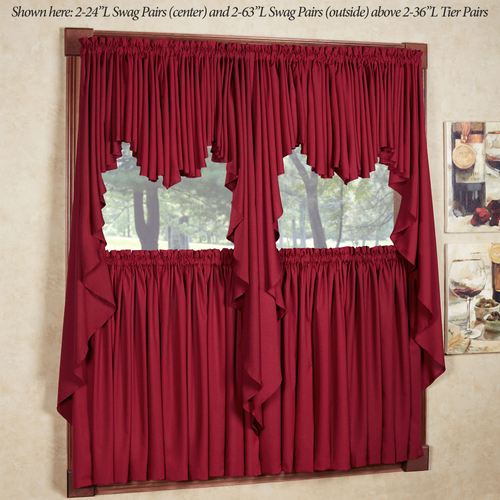Glasgow Extra Long Swag Valance Pair 62 x 63 Thumbnail Image