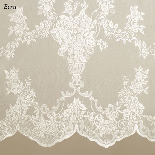 Carly Lace Curtain Panel with Valance Thumbnail Image
