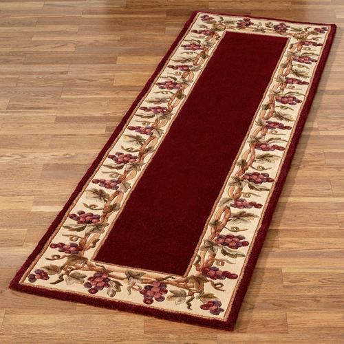 Bordeaux Border Rug Runner 2'6