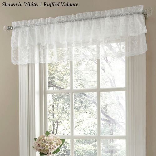 Bridal Lace Ruffled Curtains Thumbnail Image