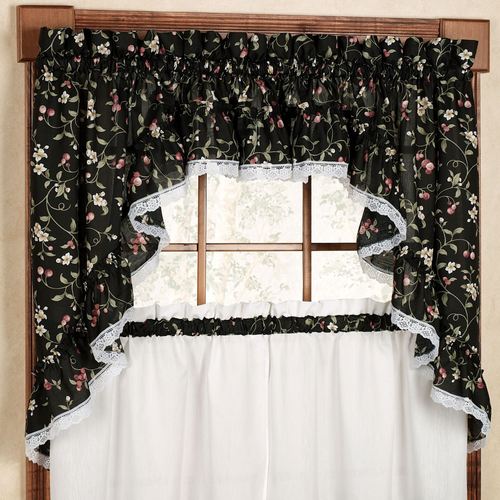 Cherries Swag Valance Pair 58 x 36 Thumbnail Image
