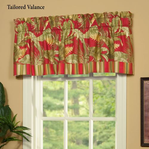 Captiva Tropical Bedspread Dark Red Thumbnail Image