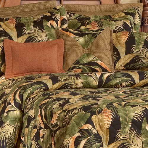 La Selva Tropical Bedspread Black Thumbnail Image