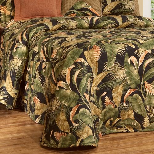 La Selva Tropical Bedspread Black Thumbnail Image
