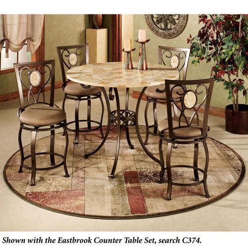 Ornate Block Round Rug Thumbnail Image