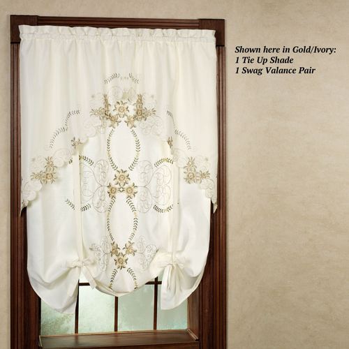 Bella Rose Tailored Curtain Pair Thumbnail Image