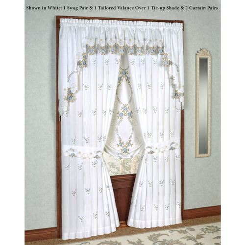 Bella Rose Tailored Curtain Pair Thumbnail Image