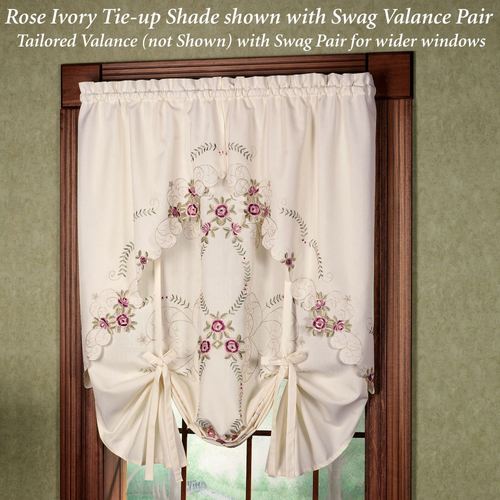 Bella Rose Tie Up Shade  50 x 63 Thumbnail Image