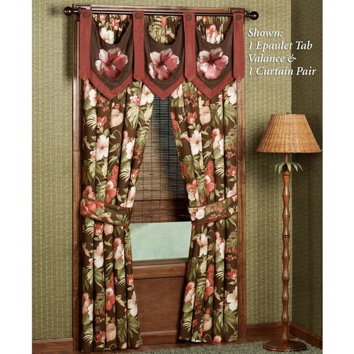 Cabana Tailored Curtain Pair Cocoa 84 x 84 Thumbnail Image