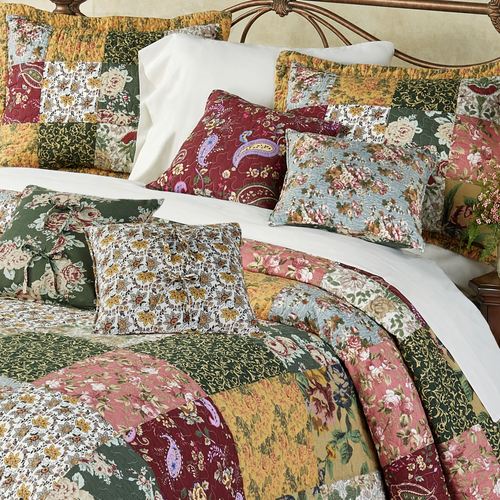 Antique Chic Bedspread Set Multi Warm Thumbnail Image