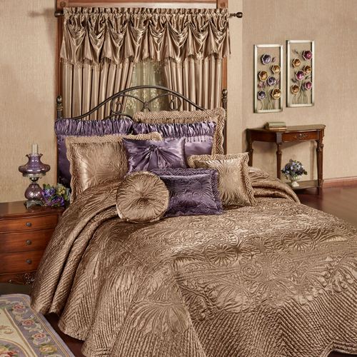 Portia II Grande Bedspread Smoky Topaz Thumbnail Image