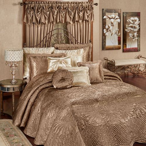 Portia II Grande Bedspread Smoky Topaz Thumbnail Image